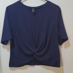 Forever 21 Crop Knot Top L